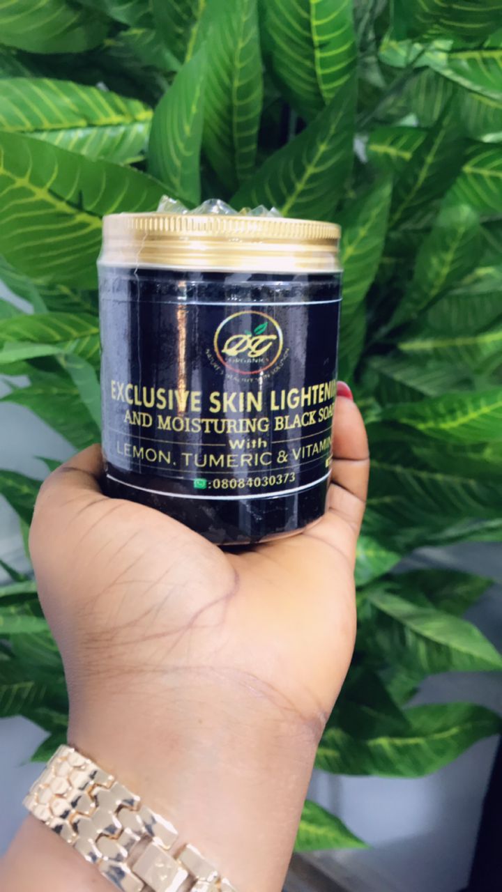 Lemon & Turmeric African Black Soap with Vitamin Boost