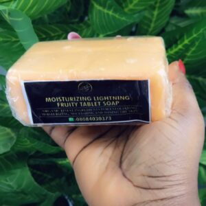 Moisturizing Lightning Fruity Tablet Soap for Kids & Sensitive Skin - Carrot & Papaya Extract